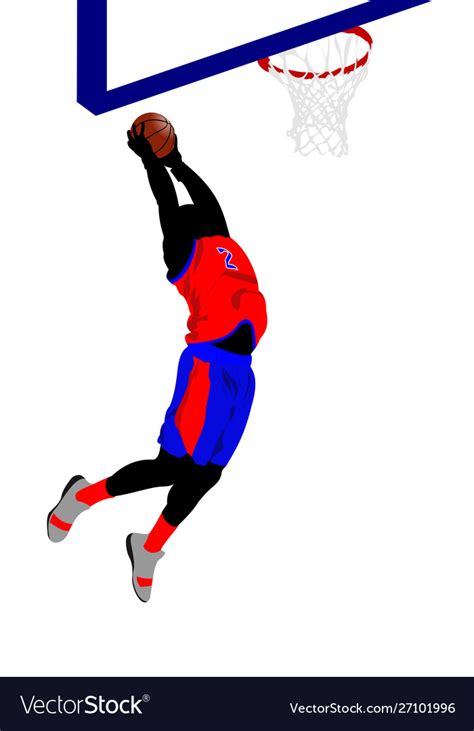 Basketball Players Royalty Free Vector Image Vectorstock