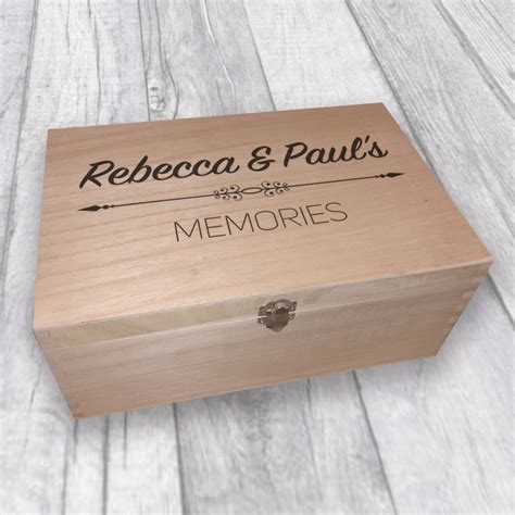 Wooden Memory Box Personalised ‘memories Design Made Yours