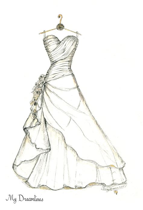 Wedding Gown Sketch At Explore Collection Of