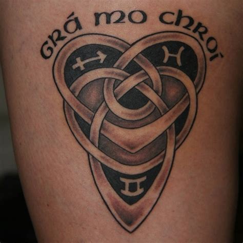 The colors represent the irish gaels, william of orange and peace. Gaelic & Celtic Tattoos :: Design Press