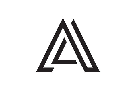 simple A initial logo | Creative Illustrator Templates ~ Creative Market