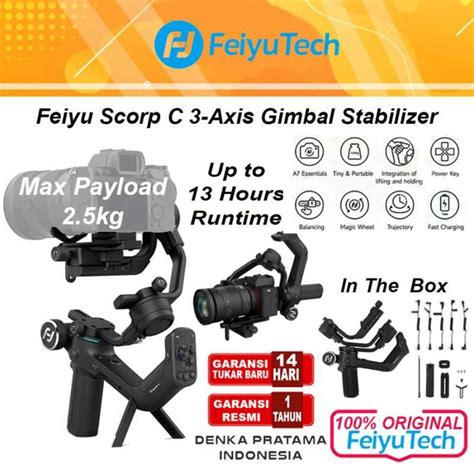 Promo Feiyu Scorp C Axis Gimbal Stabilizer Camera Original Scorp C