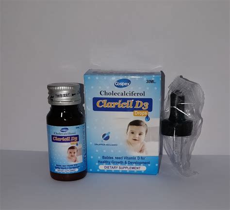 Claricil D3 Liquid Cholecalciferol 800 Iudrops Packaging Size 30