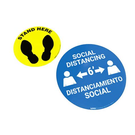 Social Distancing Wall And Floor Signs Creative Safety Supply