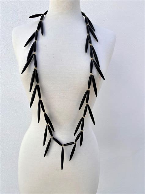 Willow Necklace Black Anna Chandler Design