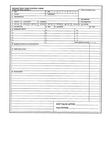 Figure 2 7 Qa Form 8 Production Task Control Form