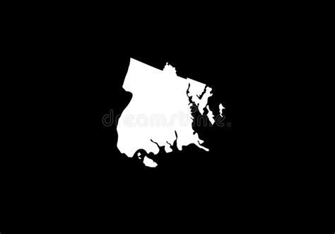 New York City Outline Map City Borough Shape Stock Vector