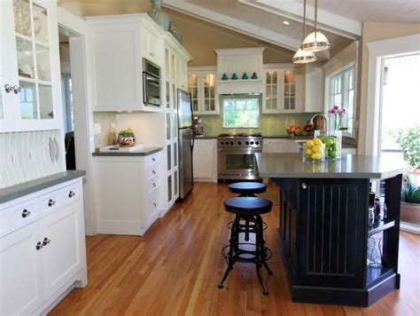 Bright sunny kitchen with vaulted ceiling and skylights old stock. Traditional Kitchen With Vaulted Ceiling and White ...