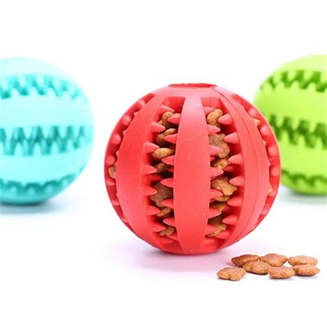2 Sizes Natural Non Toxic Watermelon Pattern Rubber Dog Ball Toy Bite