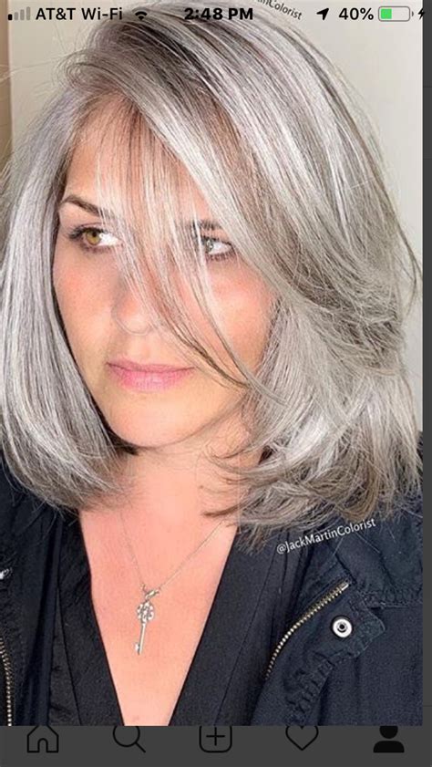 Pin By Sugar Lump Studios On Hair Styles Gray Hair Highlights Grey