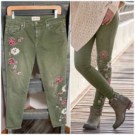 Driftwood Jeans Driftwood Jackie Floral Embroidered Skinny Drift Jeans Poshmark