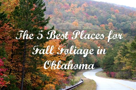 The 5 Best Places For Fall Foliage In Oklahoma