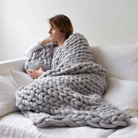 Super Comfy Adorable Chunky Knit Blanket Inspire Uplift