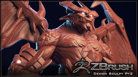 Zbrush Demon Sculpt Part 0202 By Paul Armstrong Youtube