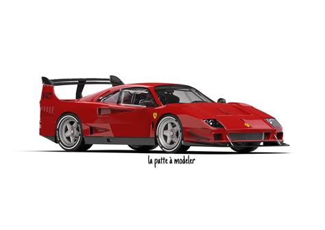 Impression photo 'Ferrari F40 LM' par LA PATTE A MODELER | Ferrari f40, Voiture de rallye, Ferrari