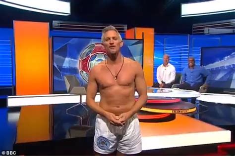 Gary Lineker Jokes He Will Have To Present Motd In His Underwear Again Daily Mail Online