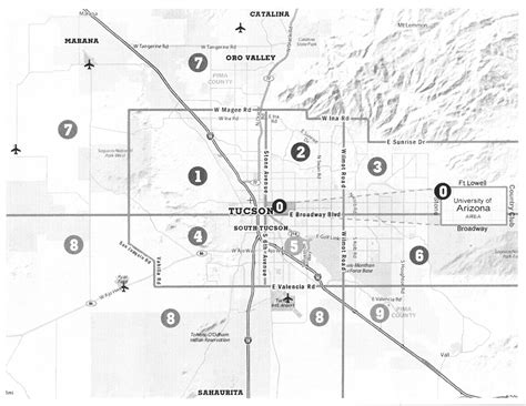 Pdf Tucson Zip Code Map