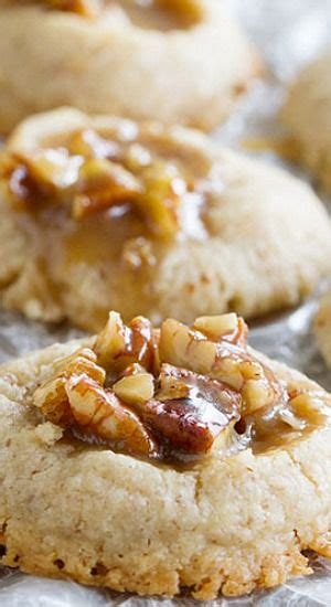 Salty And Sweet These Pecan Praline Thumbprints Are Pecan Infused