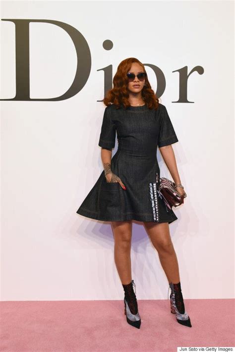 Rihanna Dior 2015 Singer Wears Another Winning Look At Aw15 Show In
