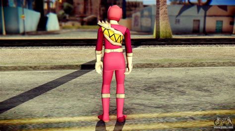 Power Rangers Kyoryu Pink Skin For Gta San Andreas