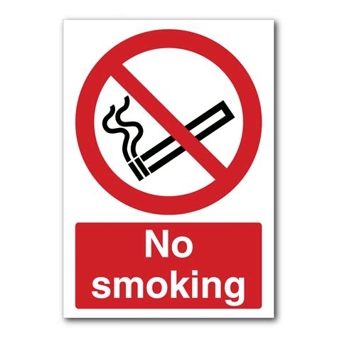 No Smoking Sign Puffin Plastics