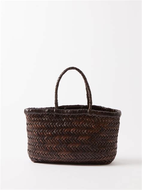 Dragon Diffusion Gora Mini Woven Leather Bag In Brown Lyst