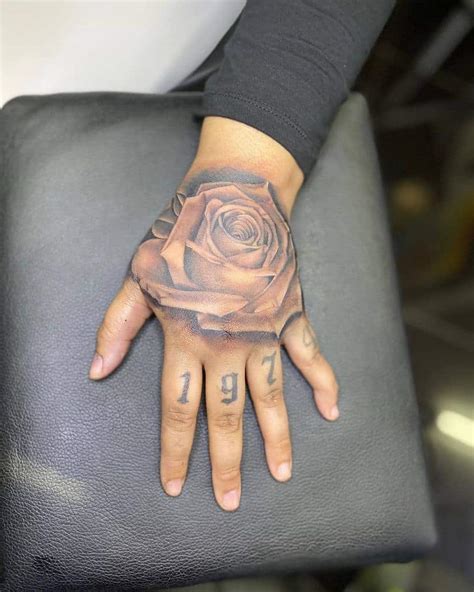 87 Female Rose Tattoos On Hand Poemdensview