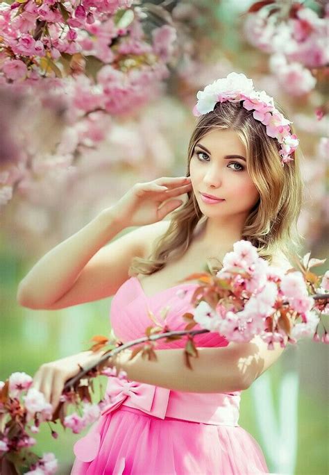 Beautiful Person Cherry Blossom Pictures Romantic Girl Girls With