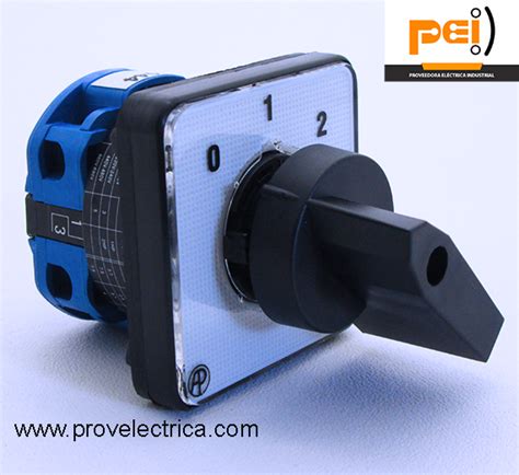 Conmutador Selector Rotativo Acumulativo 3 Posc 20a De Control Auspicious 1 Polo 2 Pasos