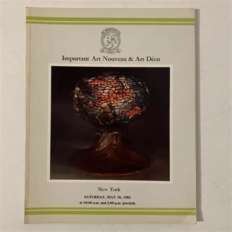 Christies Important Art Nouveau Deco Auction Catalog 1981 Lalique Glass