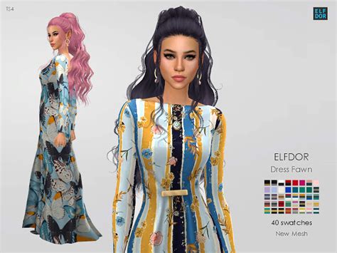 Dress Fawn At Elfdor Sims Sims 4 Updates