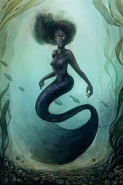Signed Mermaid Art Print Siren Rising Fantasy Etsy In Mermaid