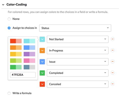 Color Coding In Reports Quickbase Help