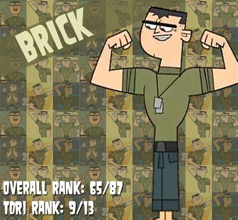 Total Drama Ranking 65 Brick By Quickdrawdynophooey On Deviantart