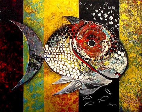 The official website and artwork of j. J. Vincent Scarpace, Artist. Original Abstract Fish Art ...