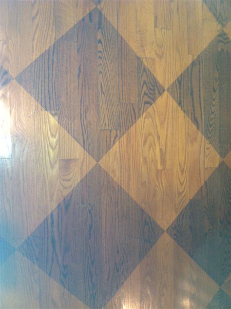 Check Out This Checker Board Effect For Stained Hardwood Flooring I
