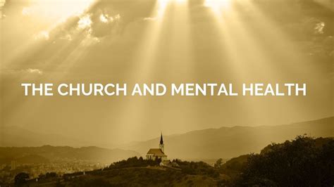 The Church And Mental Health YouTube