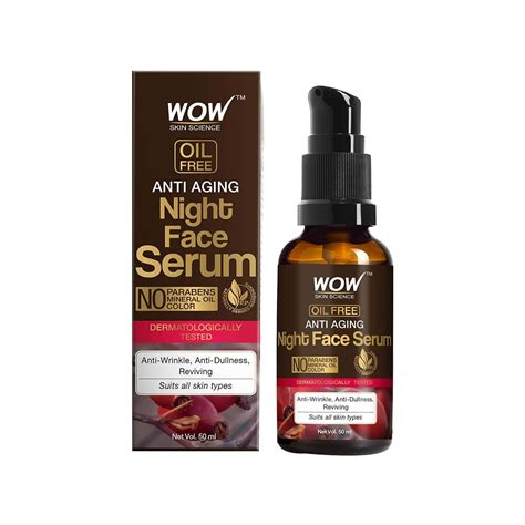 Buy Wow Skin Science Anti Aging Night Face Serum 50 Ml Online And Get