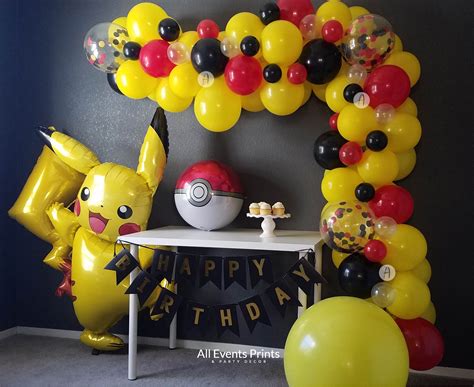 Pikachu I Choose You Pokemon Balloon Garland Kit Includes