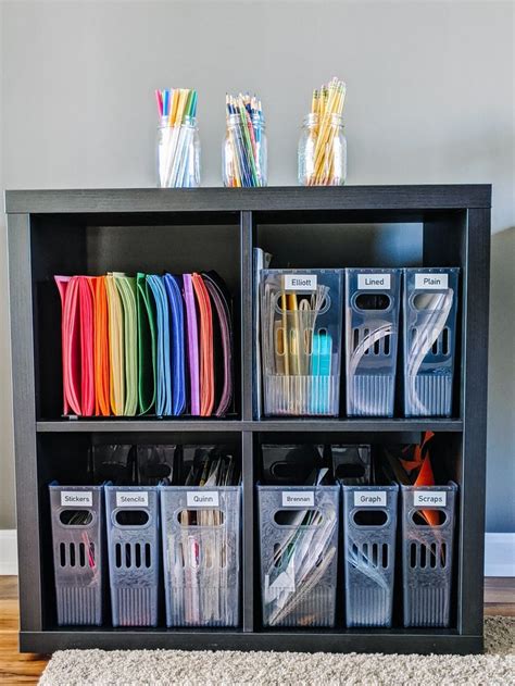 Organizing School Supplies For Home Learning Life With Less Mess