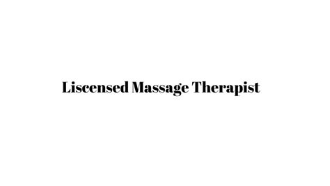 Licensed Massage Therapist Discover Bradenton
