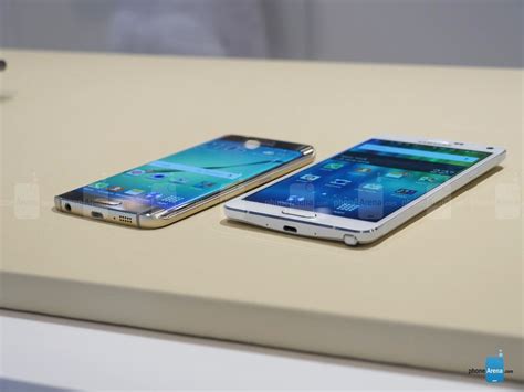 Samsung Galaxy S6 Edge Vs Galaxy Note 4 First Look Phonearena Reviews