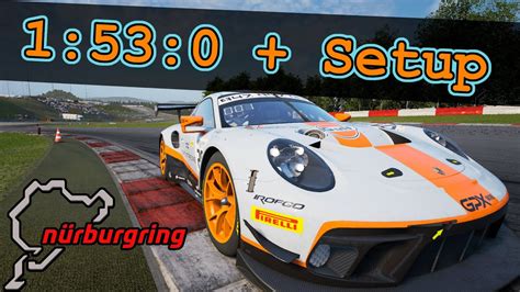 N Rburgring Hotlap Setup Deg Track Porsche Gt R Pc Ps