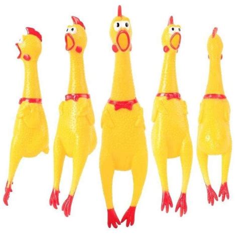 Rubber Chicken Squeeze Shrilling Screaming Toy Hobbies And Toys Toys And Games On Carousell