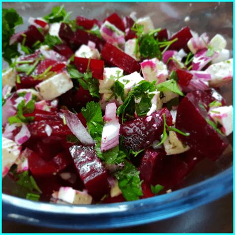 Rode bieten salade met feta