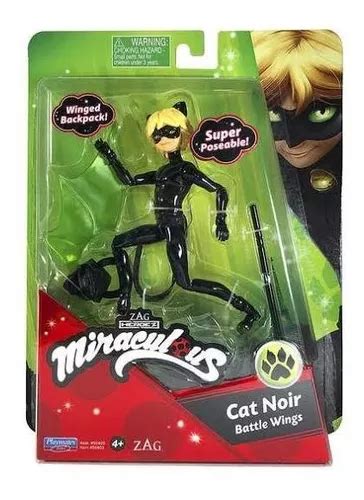 Ladybug Miraculous 2 Pack Figuras 15 Cm Marinette Cat Noir En Venta