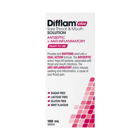 difflam c ready to use sore throat gargle and mouth solution difflam