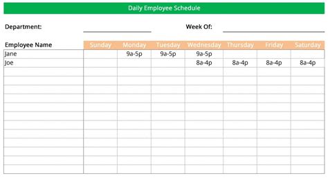 Editable Work Schedule Maker Template 100 Free Excel Templates Images