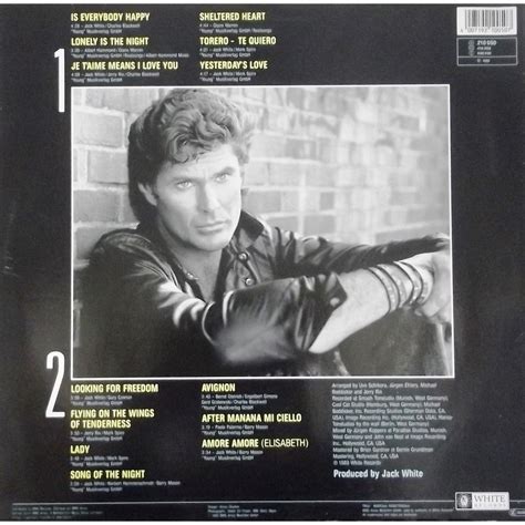Looking For Freedom Von David Hasselhoff Lp Bei Vinyl59 Ref118718842