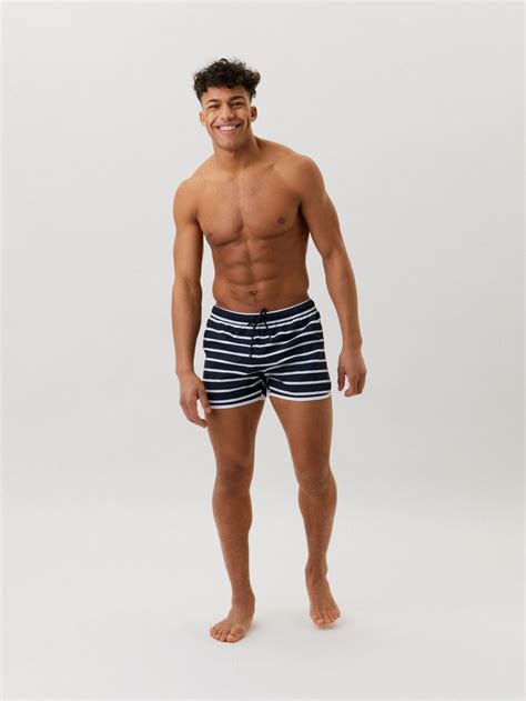 Homme Sandro Swim Shorts Bb Single Stripe Night Sky Swimwear Björn